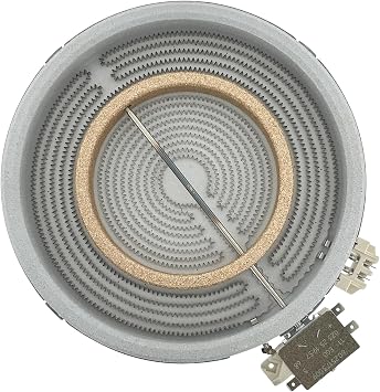 Range Cooktop 8"/5" Dual Radiant Surface Element Burner 2200/750W 9inch, Compatible with Jenn-Air Maytag KitchenAid, Replaces W10221529, WPW10221529, W10162365, WPW10162365, W10823709, W10823703
