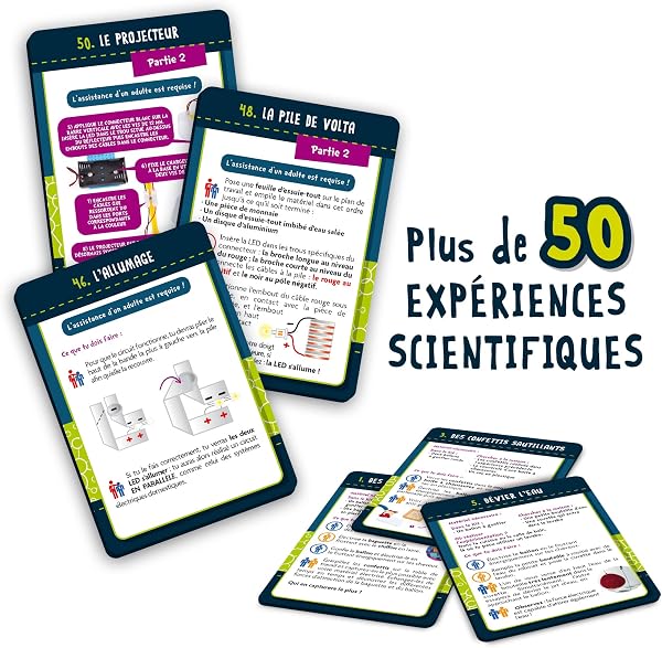 LISCIANI - I'm A Genius ELECTRICITE - Plus de 50 Expériences Scientifiques sur l'Electricité - Kit Scientifique avec Matériel Inclus - Jeu Educatif pour Enfants de 8,10,12 ans - Fabriqué en Italie - 4