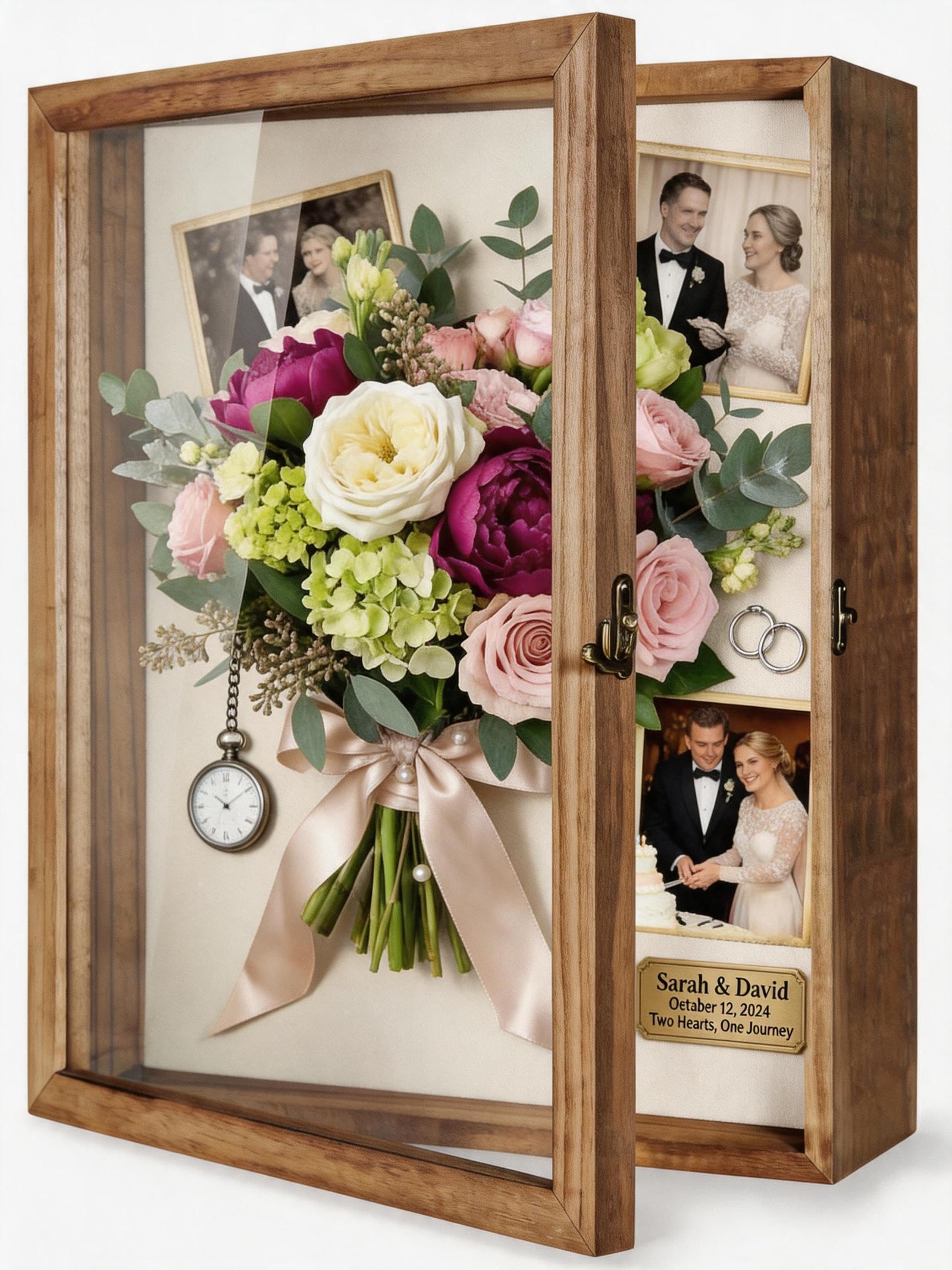 TJ.MOREE Extra Large Shadow Box 16x20 Display Case Picture Frame Carbonized