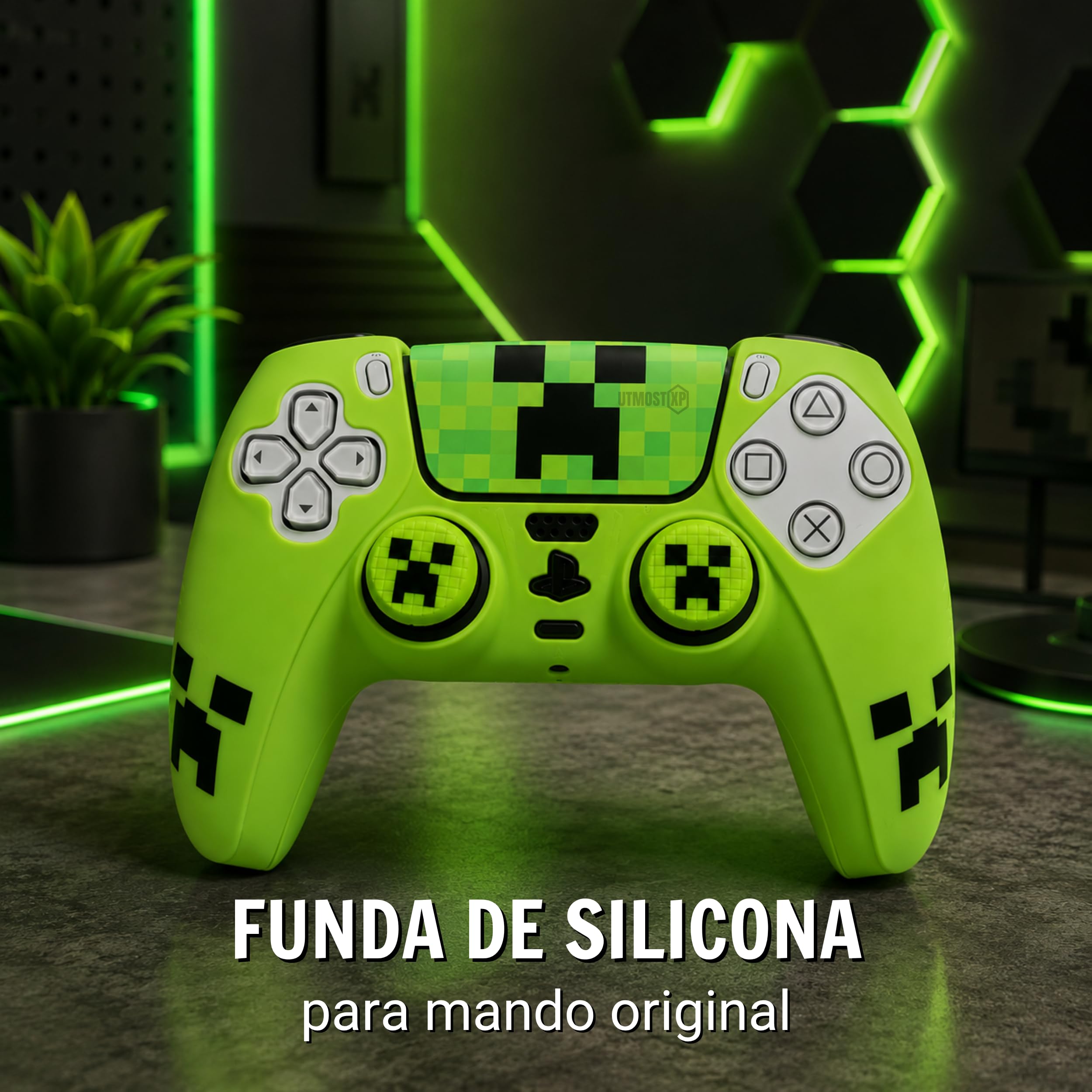 Cover Compatibile con Controller PS5 (Verde)