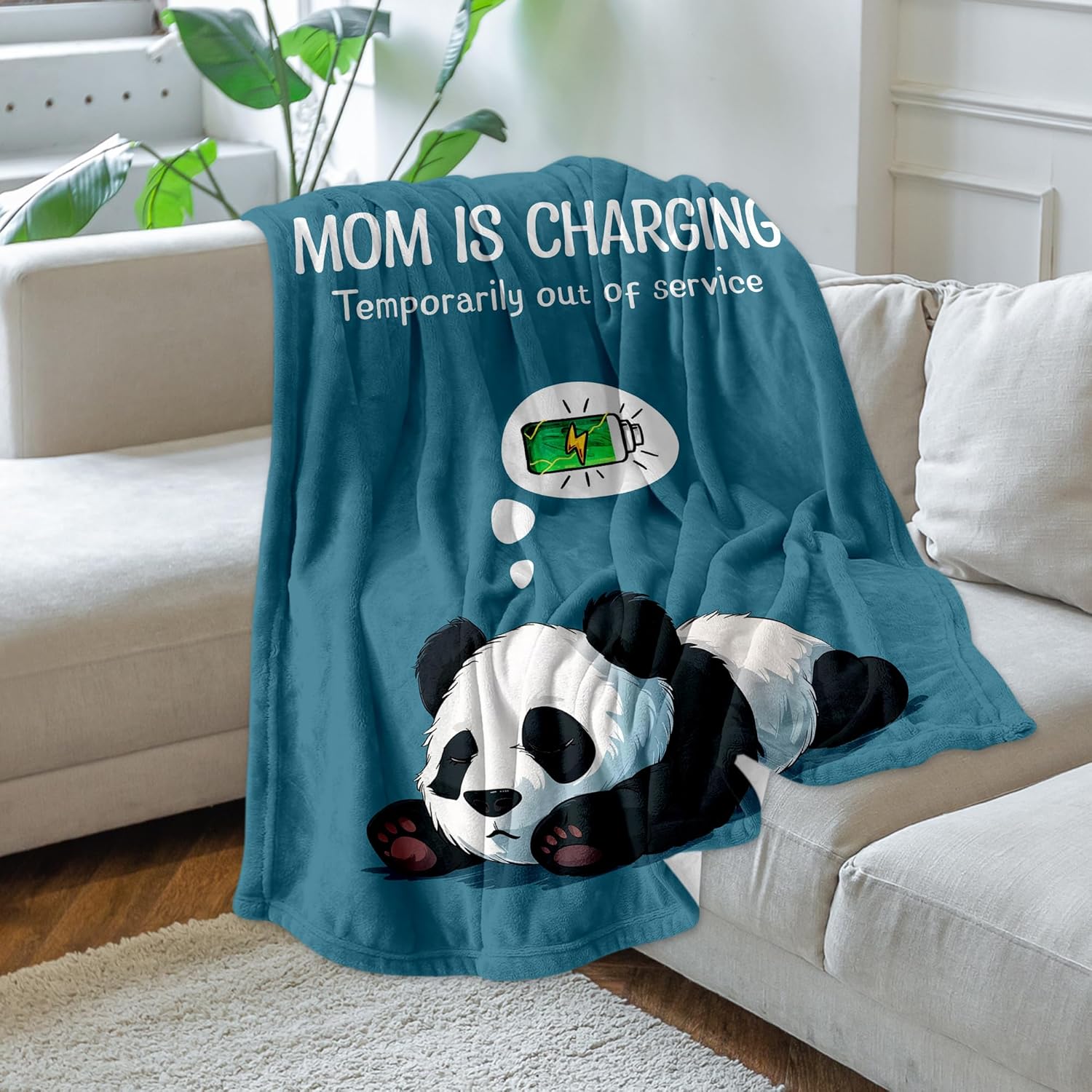 Mom Birthday Gifts, Funny Mom Blanket 60"x50", Mothers Day Christmas Day Gift, Fluffy Mother’s Gift Throws Blanket for Thanksgiving - Image 3