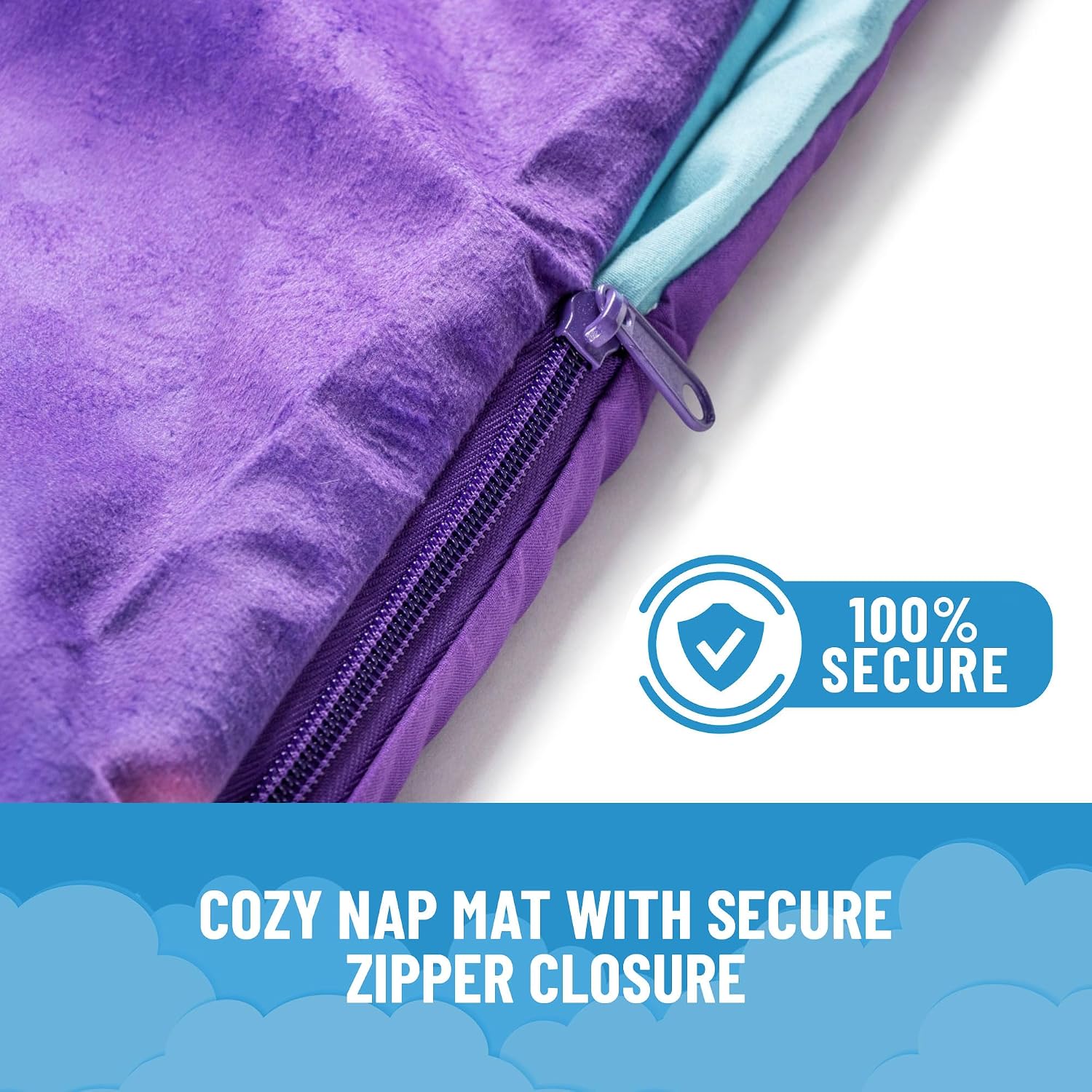 Jay Franco Kids Slumber Bag and Pillow - 54 x 27 Inch Comfy Indoor Sleeping Bag for School and Sleepovers, 2 Piece Set, Purple - Frozen