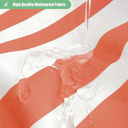 Vista 48 de Dynamene Cortina de ducha de tela marrón, cortinas de ducha con borlas a rayas bohemias para baño, juego de cortina de ducha de tela texturizada