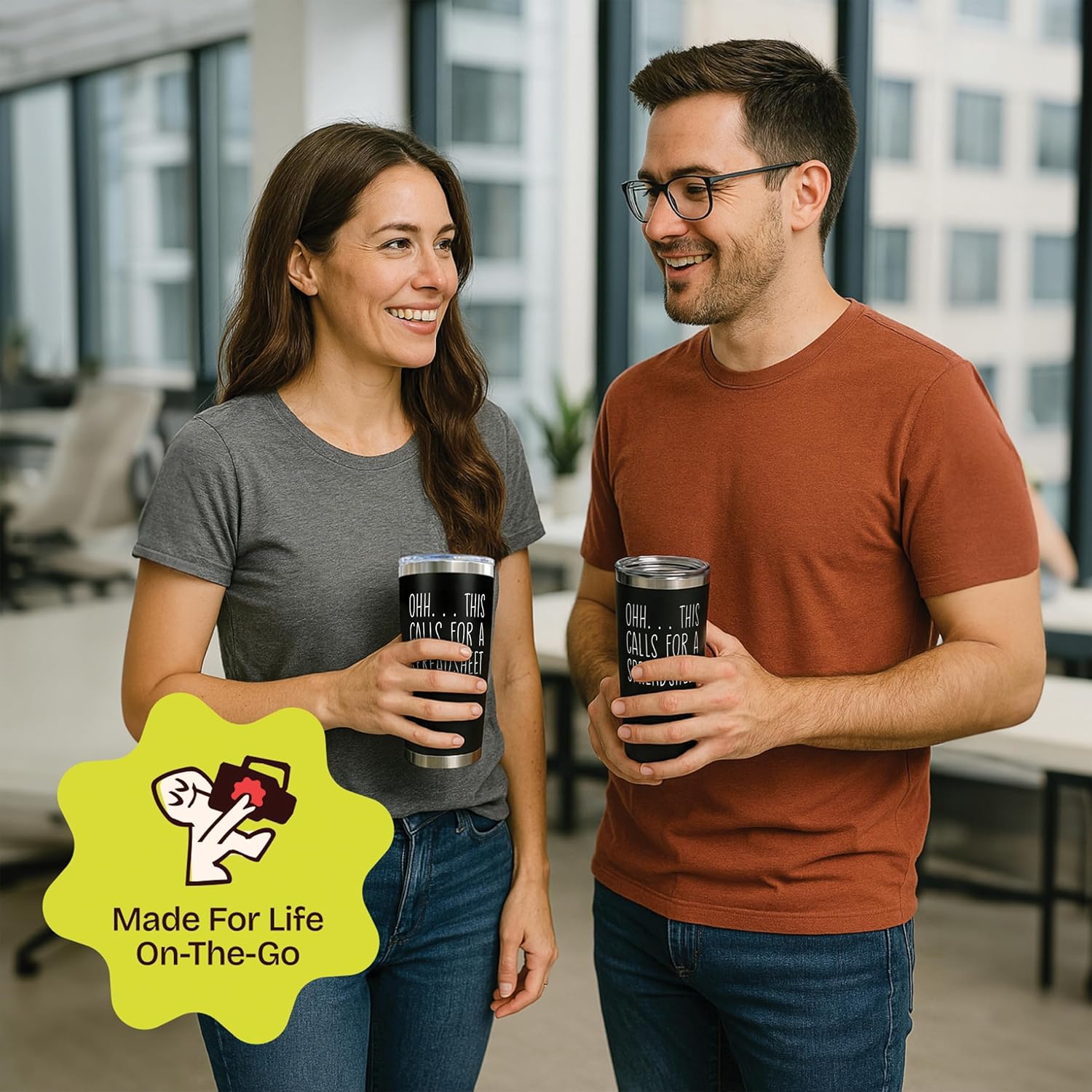 KLUBI Oh This Calls For A Spreadsheet Mug 20oz – Funny Accountant Mug, Excel Gifts for Accountants, CPA Gifts for Men & Women, Appreciation Gift, Spreadsheet Cup, Boss Coworker Office Gift - Image 2