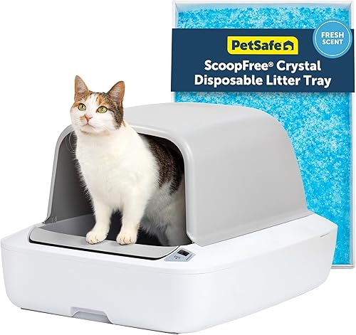 PetSafe ScoopFree Crystal Pro Self-Cleaning Cat Litter — main product photo from Amazon listing (ASIN B0DR3JP2FZ)
