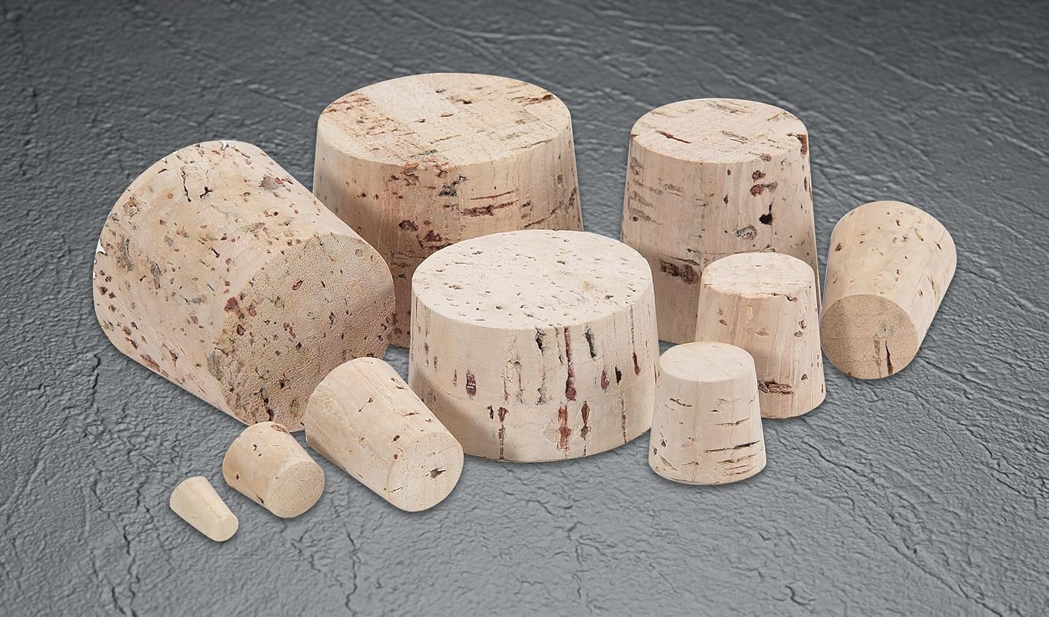 Caplugs RCK6 - RCK-SH Series - Regular Cork Plugs, Natural Color, Bag of 1000, Plug Min. OD 0.578" X Max. OD 0.750" X Length 0.938", Product Protection, Plugs, Corks, Masking, Reusable