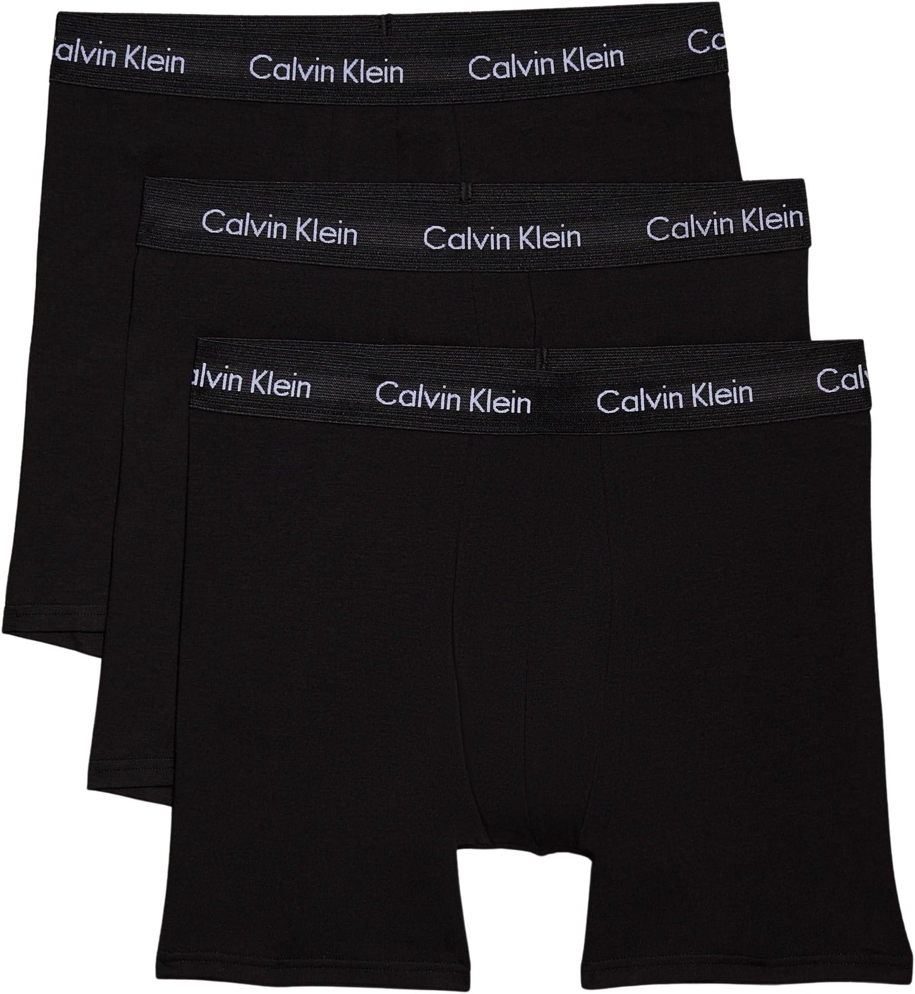Men’s 3 Pack Boxer Briefs with Logo Waistband