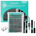 Lash Extension Kit 320Pcs,DIY Individual Lashes Clusters Kit,Lash Bond And Seal,Lash Remover For Eyelashes Extensions,Lash Applicator Tool For False Eyelash Cluster Kit At Home(30D,D-Mix9-16mm Kit)