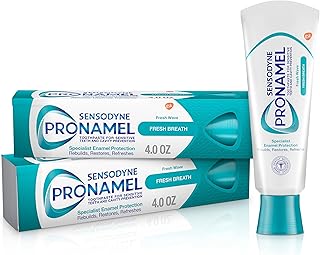 Sensodyne Pronamel Fresh Breath Enamel Toothpaste for Sensitive Teeth, to Reharden and Strengthen Enamel, Fresh Wave - 4 Ounces (Pack of 2)
