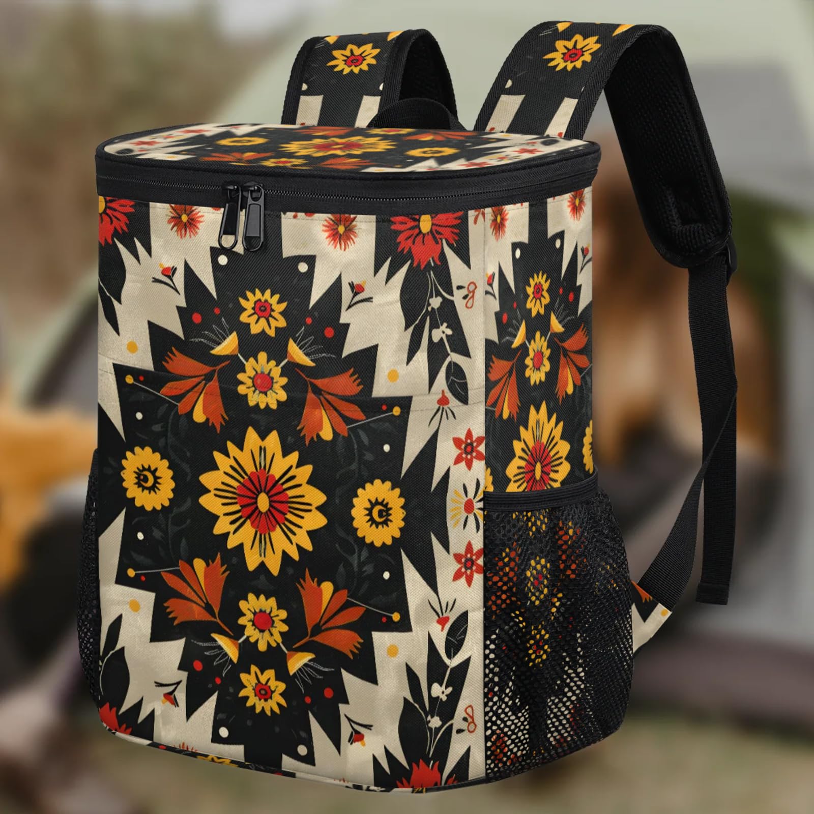 Amazon.com : 20-Hour Insulated Backpack Cooler Aztec Ethnic  display picture 2