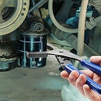 Vista 7 de WORKPRO Juego de llaves de filtro de aceite, herramientas de alicates de extracción de filtro de aceite ajustables de 9 y 12 pulgadas, ideal