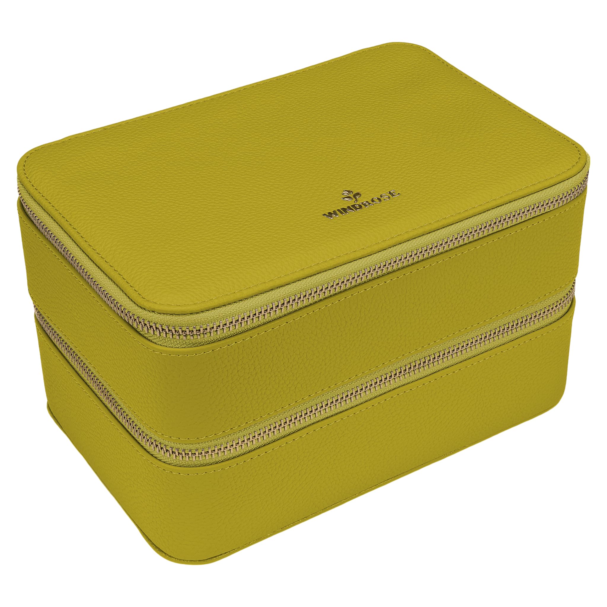 Windrose Szkatułka na biżuterię Aurora Jewelry Case Lime jasnożółta