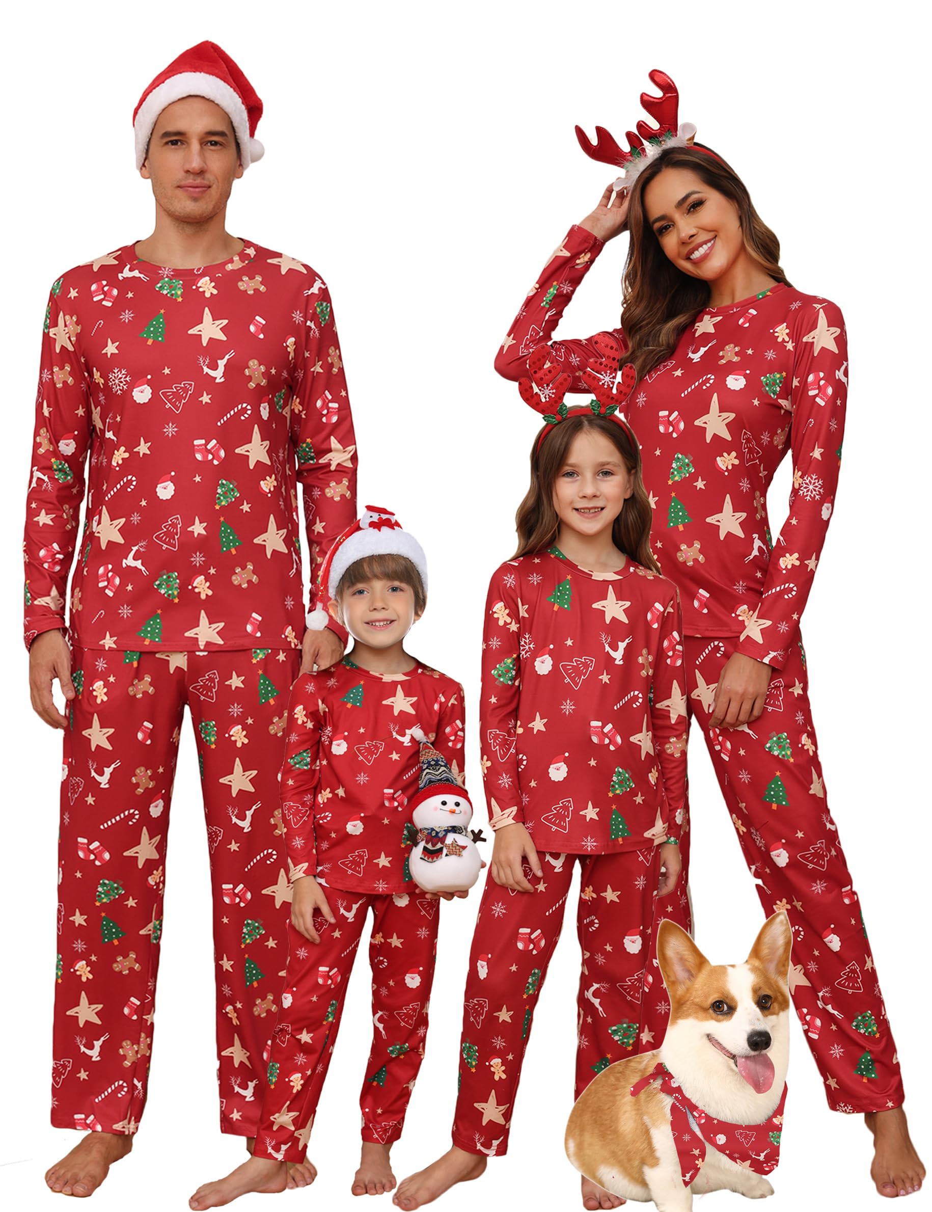 iClosam Family Christmas Pajamas Matching Sets Christmas Pjs Sleepwear Xmas Jammies for Women/Men