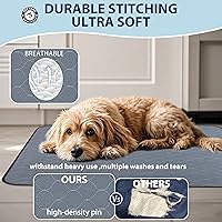Vista 3 de Almohadillas lavables para orina de perros, 34 x 36 pulgadas, reutilizables, con absorción rápida, impermeables y reutilizables para orina de parto