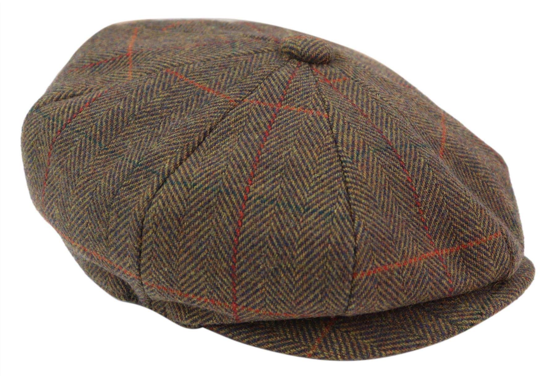 TruClothing.com Gorro para hombre, diseño de espiga, estilo retro, Color marrón., M