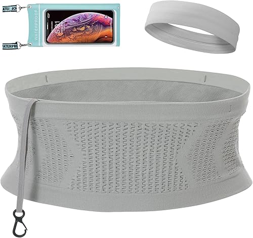 JVZI Cinturones delgados para correr para mujeres y hombres invisibles, transpirables y antirrobo Cangurera para teléfono Cinturón de viaje