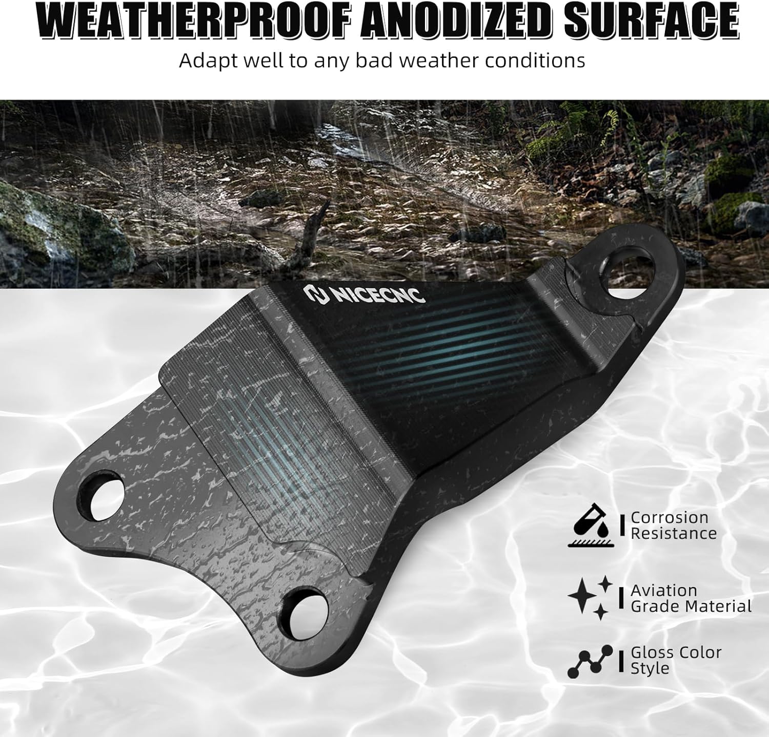 NICECNC Engine Cover Engine Timing Screw Set and Engine Stay Bracket Mount Set Compatible with Yamaha Raptor 700 YFM700 2013 2015 2016-2024, Raptor 700R YFM700R SE 2017-2024