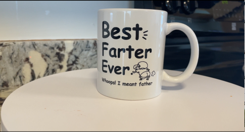 Amazon.com: Yamgqus Funny Fathers Day Gift Coffee Mug for Dad, 12oz Novel  Tea Cup With Hilarious Pattern for Birthday, White : Home & Kitchen