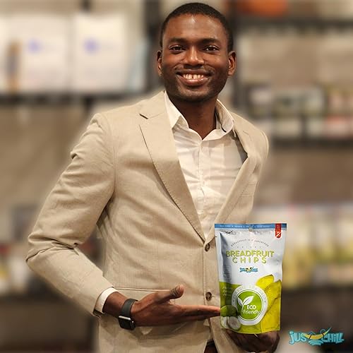 Miniatura 7 de Jus Chill Chips clásicos de fruta de pan de sal marina (paquete de 3)  Natural sin gluten  Aperitivo sin granos del Caribe  Sin lácteos  sin lácteos