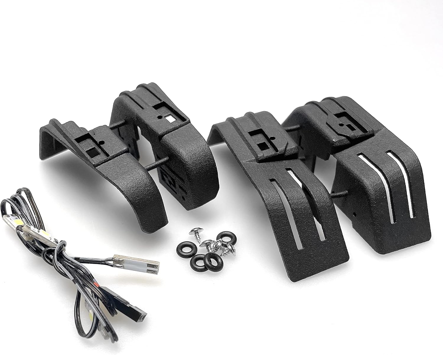 Club 5 Racing Complete Inner Fender Wells w/ Rock Light for Axial SCX24 JT Gladiator