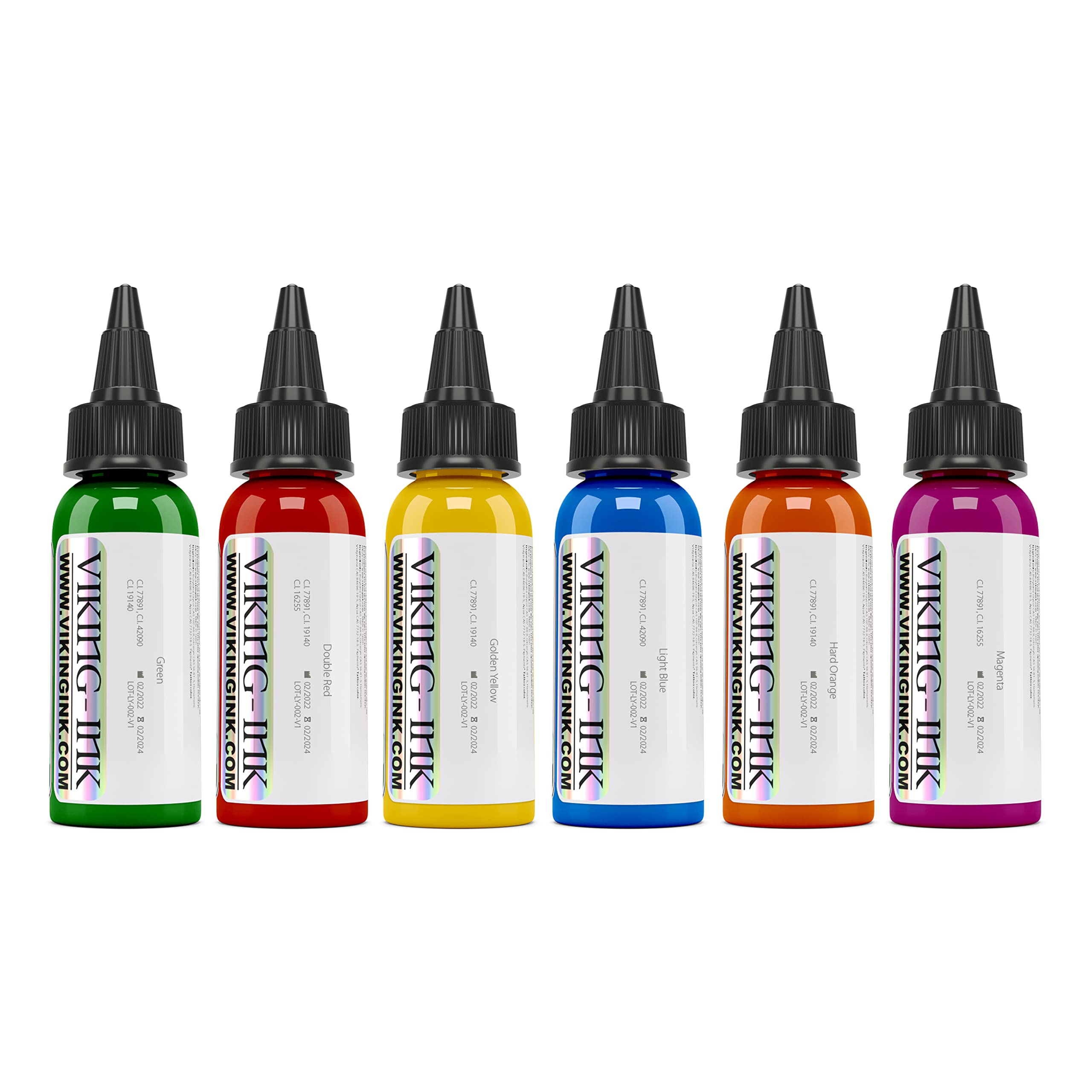 Atrament wikingów – zestaw 6 kolorów 30 ml