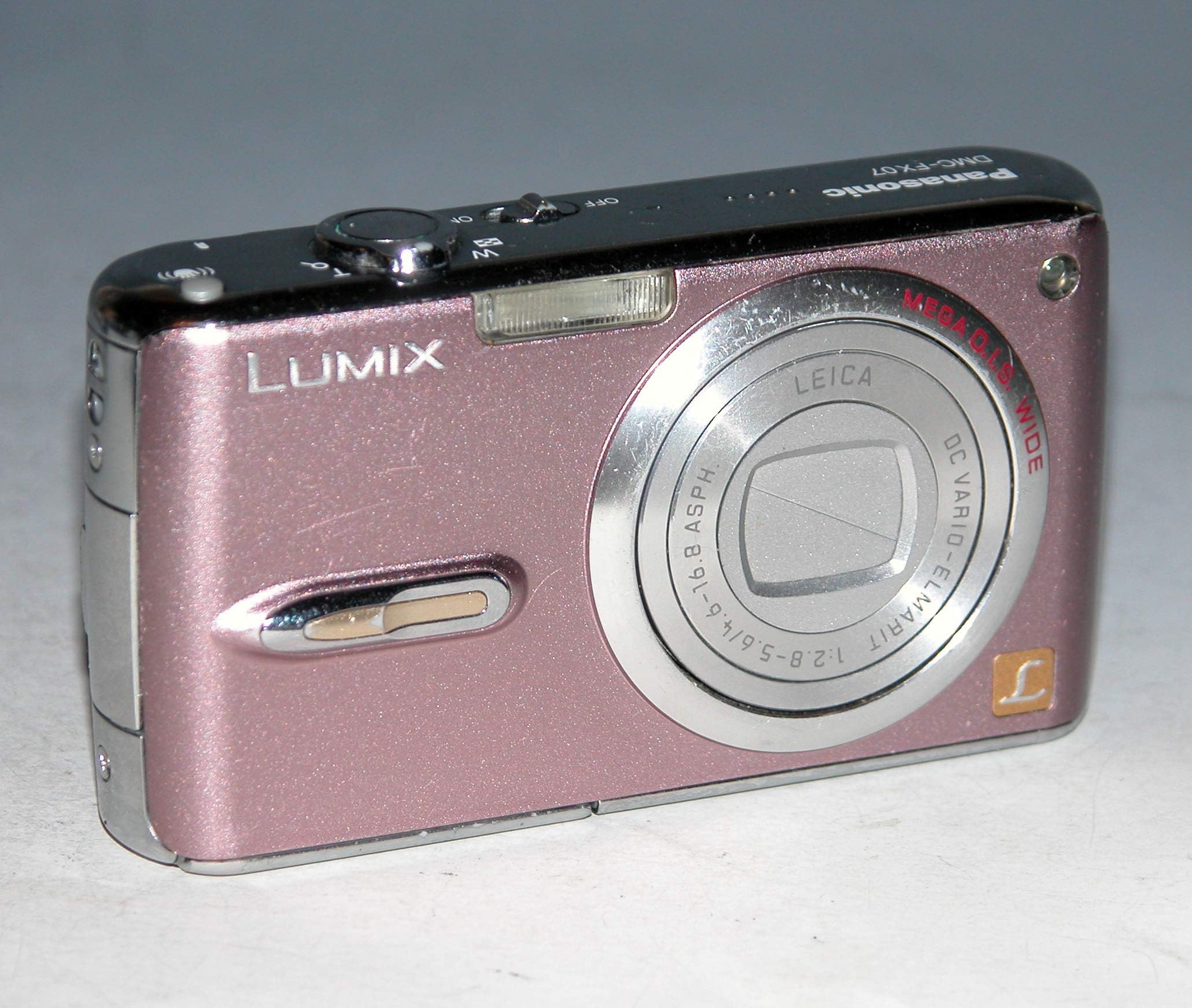 Panasonic Lumix DMC-FX07 7.2MP Digital Camera with 3.6x Optical Image Stabilized Zoom (Pink)