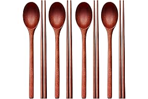 Multipurpose Wooden Chopstick Spoon Set for Convenient Dining