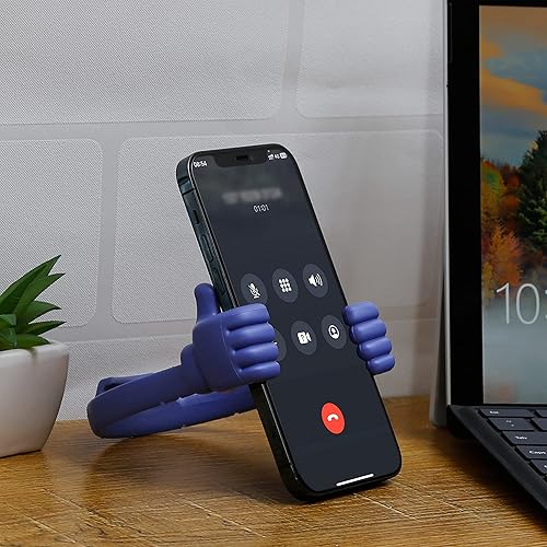 Miniatura 8 de Honsky Soporte para teléfono celular, soporte para tableta para escritorio, teléfono inteligente, teléfono celular, tabletas, universal, ajustable,