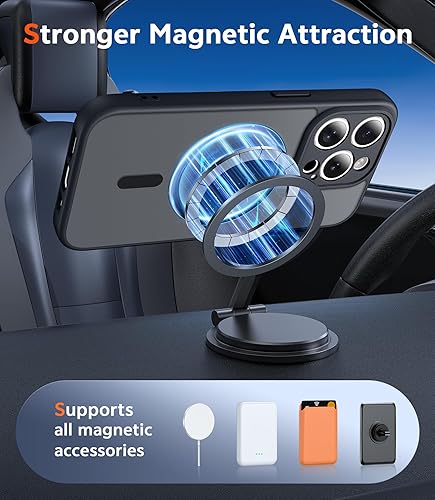 Miniatura 271 de Fntcase Funda para iPhone 15 Plus y 14 Plus de 6.7 pulgadas, magnética, a prueba de golpes de grado militar, antiamarilleo, delgada, protectora