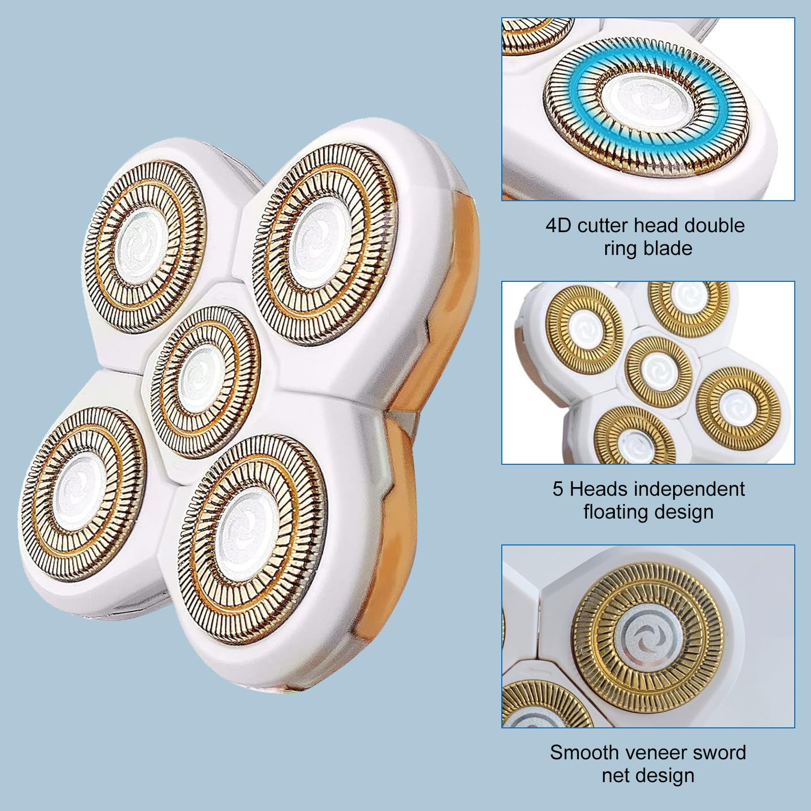 ZAHRVIA 5 Blades Women Shaver Replacement Heads - Image 2