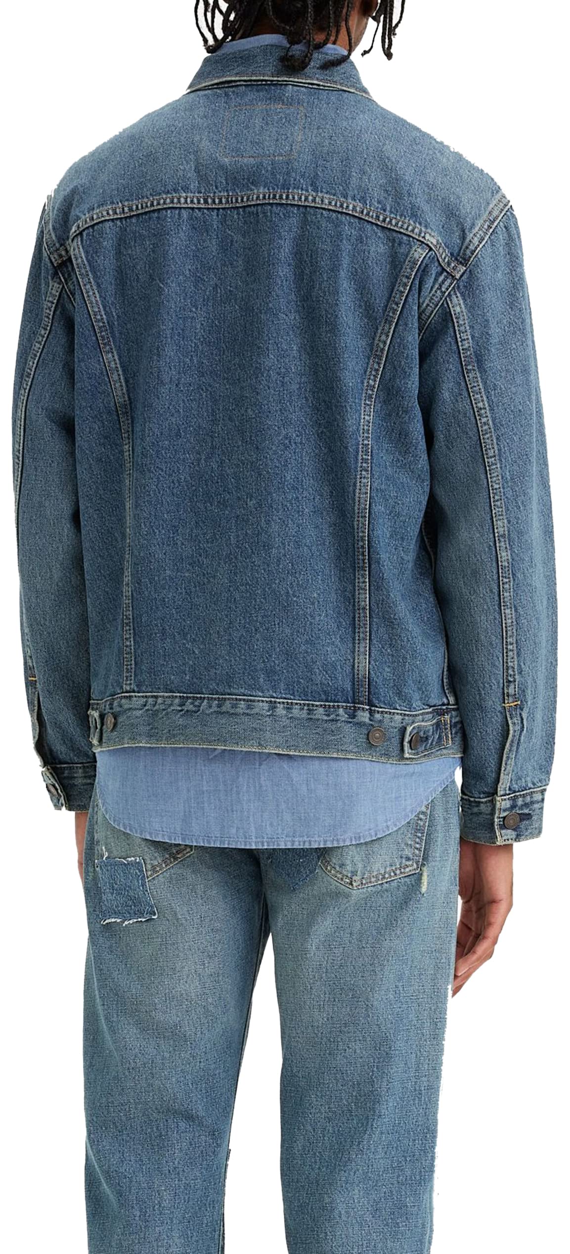 Levi's Mężczyźni New Relaxed Fit Trucker Denim Jacket, Waterfalls, XL