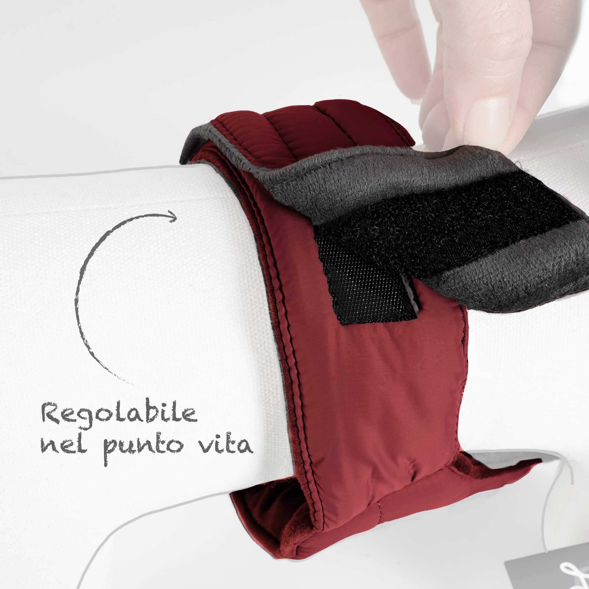 Ligo - Cappottino per Cane, impermeabile per cani, Vestiti per Cani Giacca Impermeabile Invernale per Cani Antivento Gilet Cappotto Cane protezione dal freddo, pioggia neve. ARDENT BORDEAUX (47 cm)