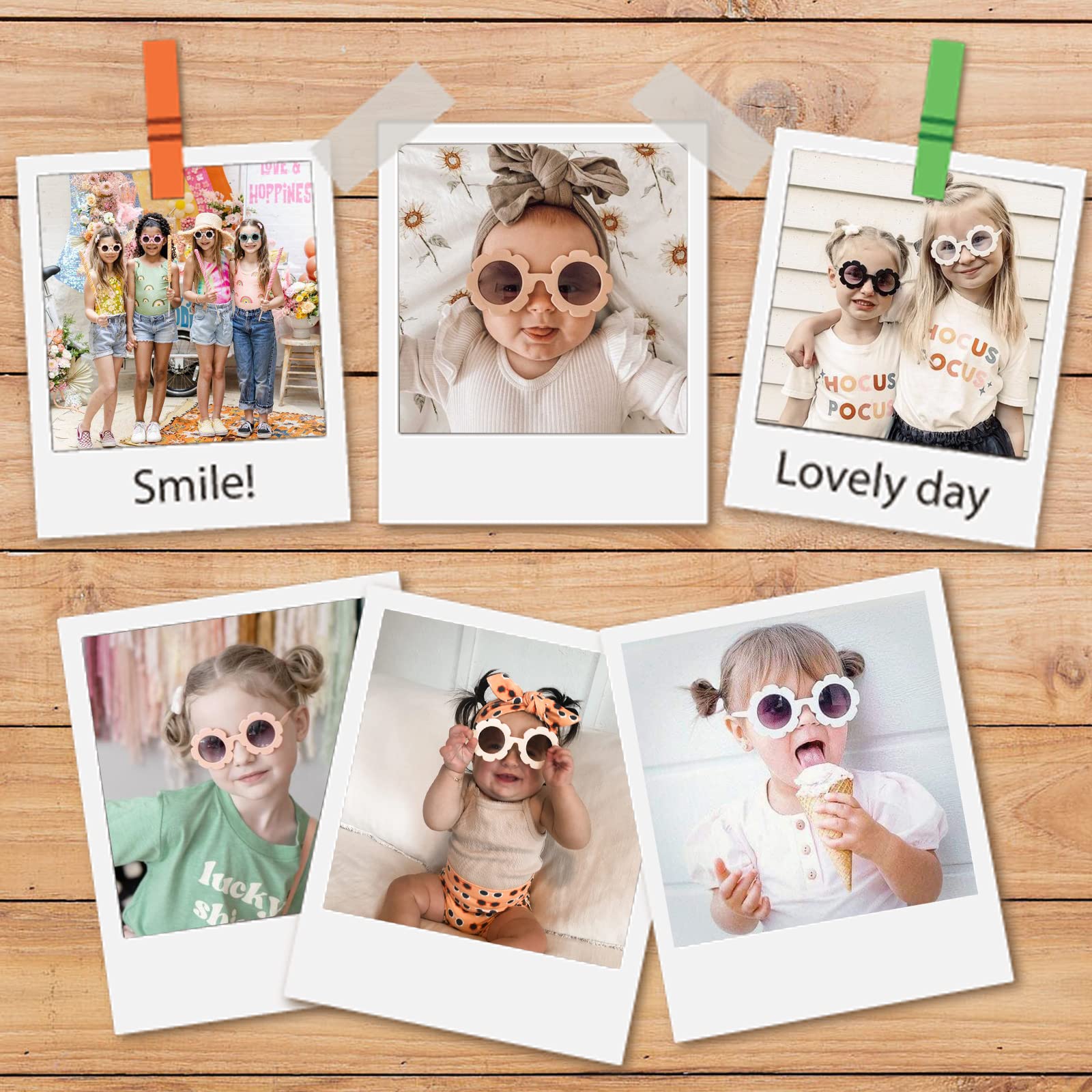 DRESHOW Kids Gafas de Sol Redondas para Niñas Niños