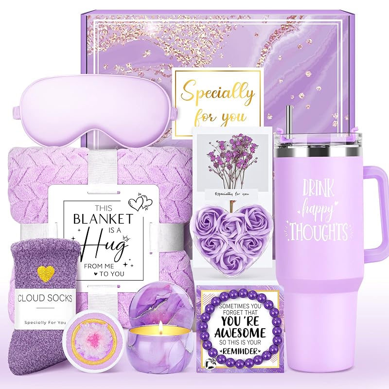 Kit de presente YENCHORN com manta, copo térmico e acessórios