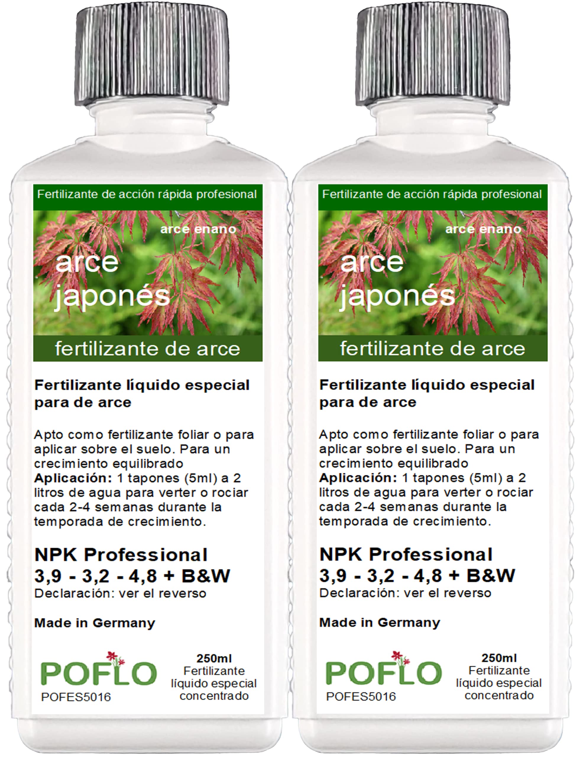 Fertilizante para arce, arce japonés, fertilizante líquido para arce rayado, fertilizante completo de ALTA TECNOLOGÍA NPK para arce palmeado (500ml)