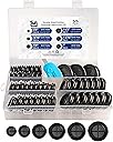55Pcs Double-Sided Rubber Grommets kit in 6 Assorted Sizes 5/8",13/16",7/8",1",1-3/16",1-1/2"- Round & Waterproof Rubber Grommet - Ideal Solution for Wire Protection