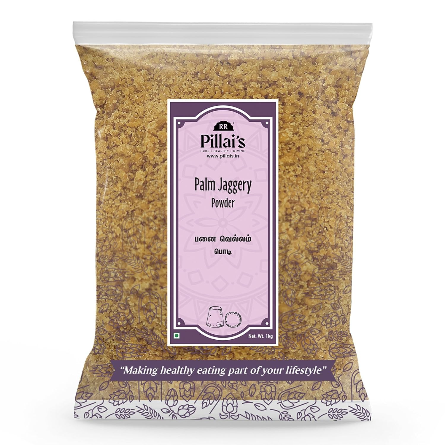 RR Pillai's Palm Jaggery Powder 1kg 100 Natural Palm Jaggery Sugar