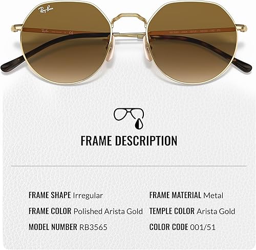 Miniatura 3 de Ray-Ban RB3565 Jack - Gafas de sol de forma cuadrada redonda con kit oficial de gafas