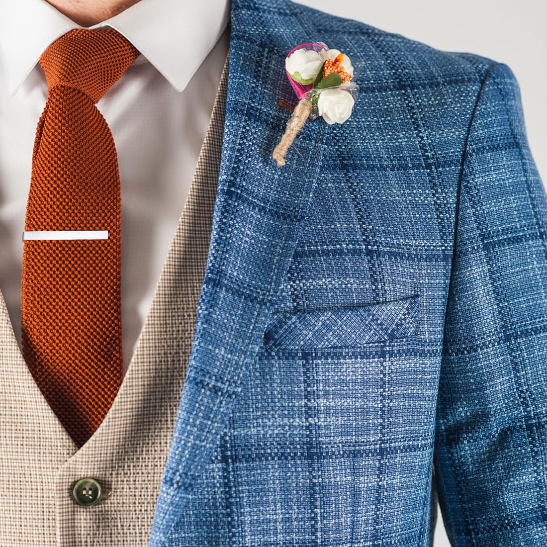 Set di 3 Fermacravatta Da Uomo, Fermacravatte Uomo Classici in Rame, Spille Da Cravatta Sottili In Rame,Fermacravatta Slim, da Lavoro Senior Classici,Anniversario di Matrimonio Affari ​Vita Quotidiana