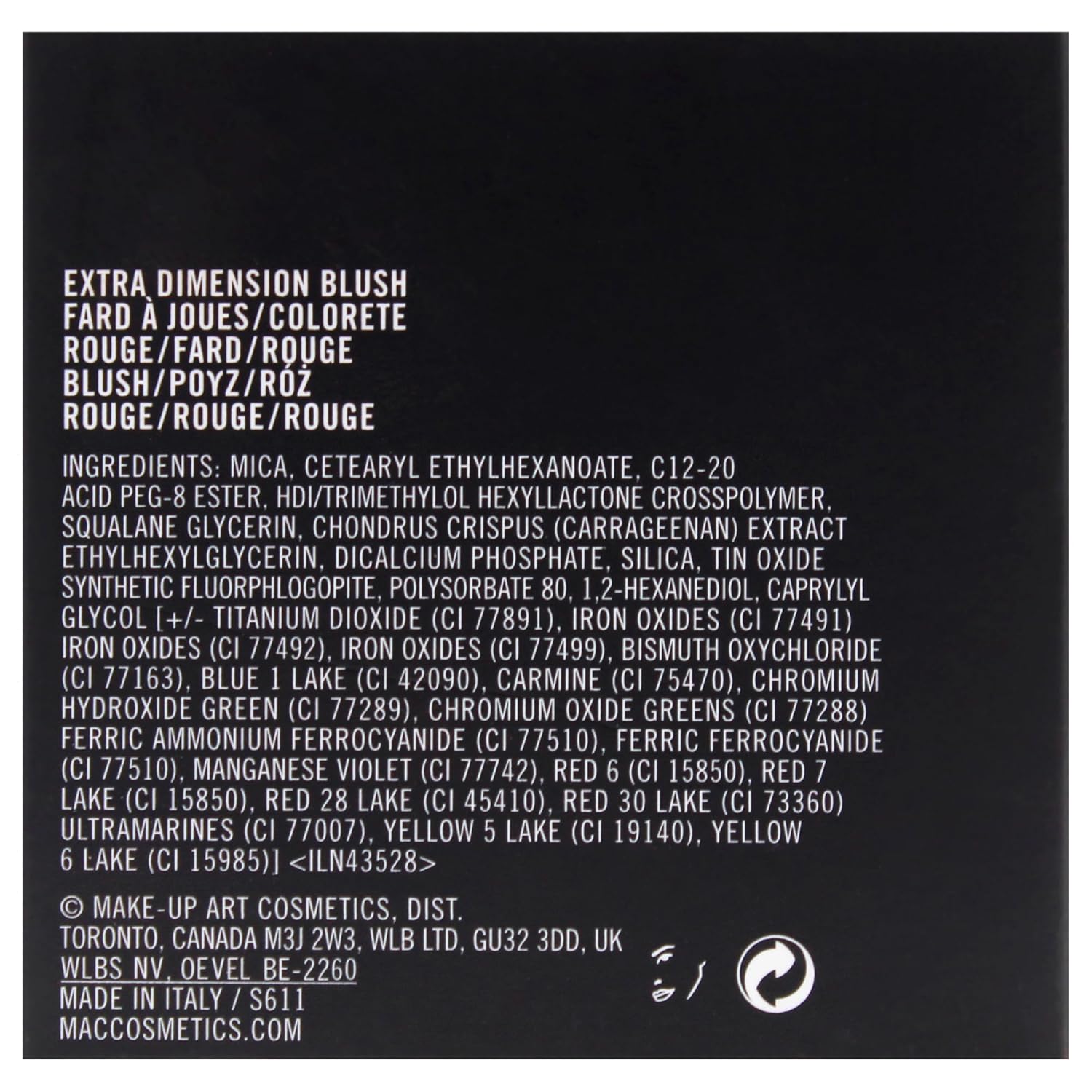 Extra Dimension Blush - Hushed Tone by MAC for Women - 0.14 oz Blush