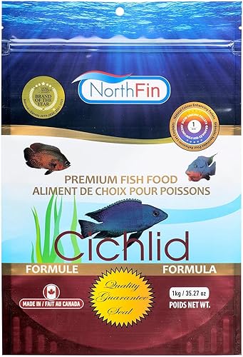 Miniatura 8 de NorthFin Cichlid Pellets Formula 0.039 in Sinking - 8.82 oz - Comida cíclida para pescados - Comida para cíclidos africanos - Comida para peces