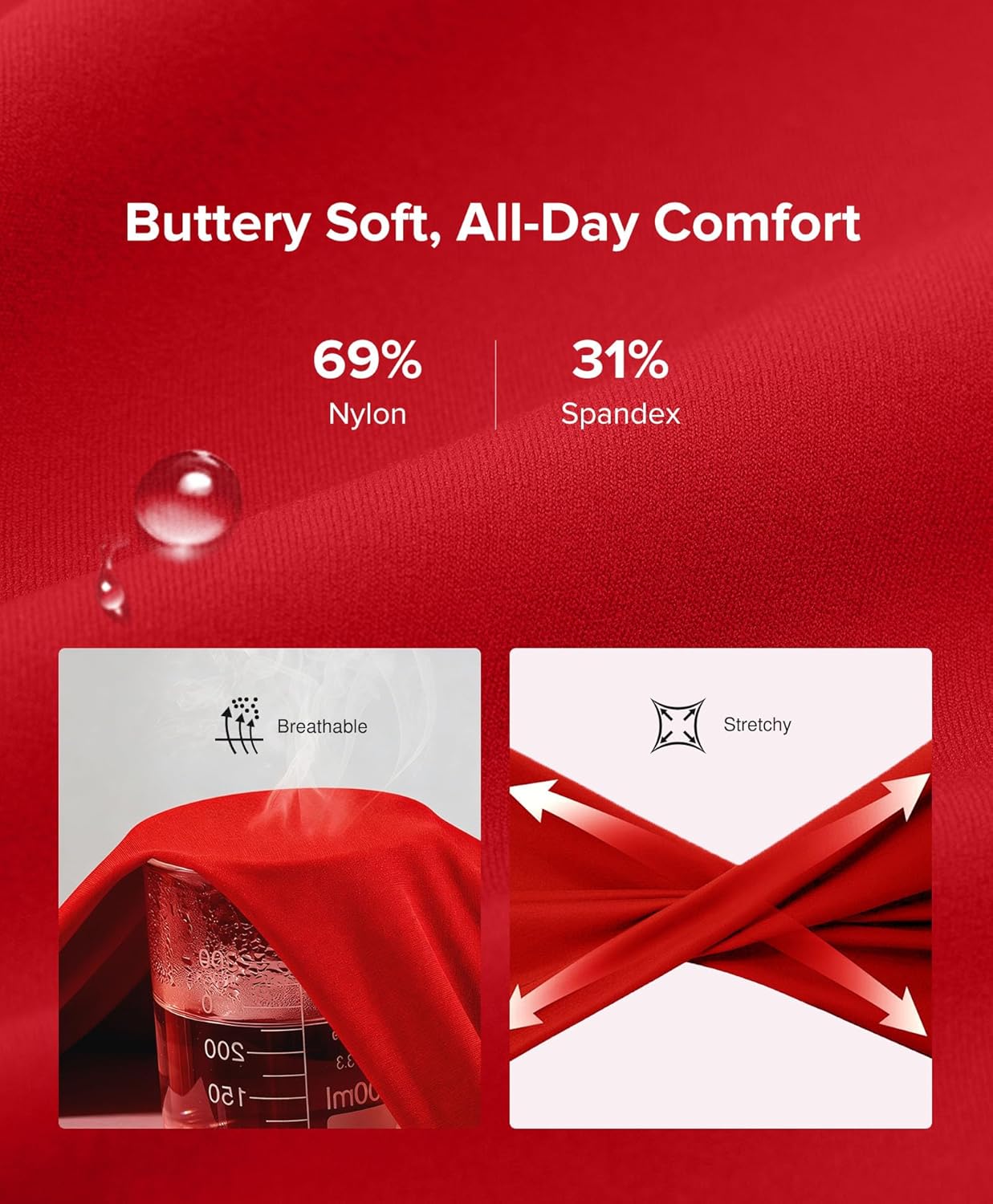 BRXL 30" Flare Leggings for Women No Front Seam High Waist Tummy Control Mini Flared Workout Yoga Pants Pockets - Image 5