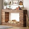 55 Inch Console Table Farmhouse Entryway Table, Wood Sofa Table Accent Table with Open Storage, Narrow Couch Table for Entrance, Hallway, Foyer, Living Room