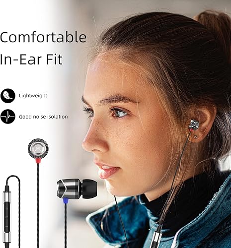 Miniatura 8 de SoundMAGIC E10C Auriculares con cable con micrófono HiFi Stereo Auriculares Aislamiento de ruido en el oído Auriculares Potente Bass Cable libre de