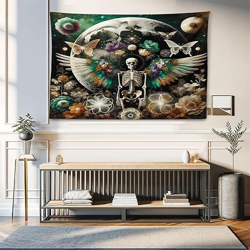 Miniatura 108 de Ambesonne Tapiz de fiesta de los años 70, caja retro en arte pop, música de baile, composición colorida impresa, para colgar en la pared para