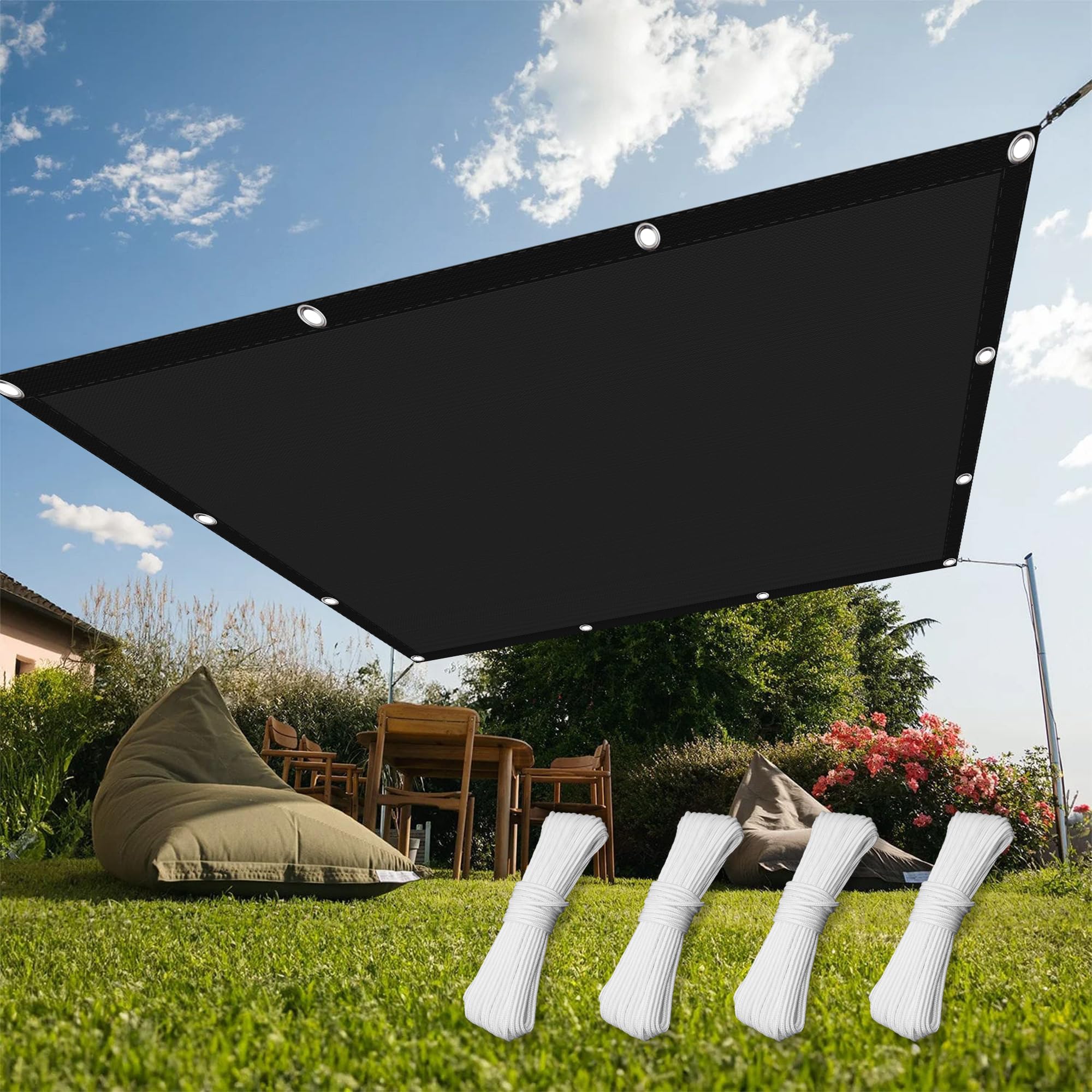 Solución Solar: Toldo Resistente Prueba de Viento de 90 x 150 cm