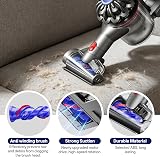 TopWeb Mini Brosse Turbine sans Cheveux Compatible avec V7 V8 V10 V11 V15 SV10 SV11 SV12 SV14 Aspirateurs, Idéal pour Nettoyer Les Canapés Paniers de Vos Animaux Matelas Escaliers - 4