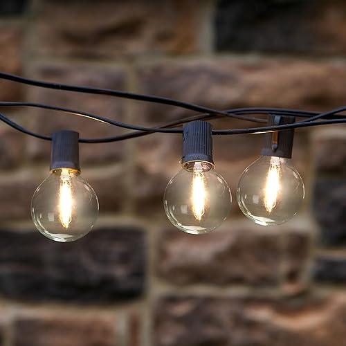 Miniatura 4 de Brightech Ambience PRO - Bombillas LED de repuesto, plástico de 1 vatio, bombillas LED de filamentos expuestos inspirados en Edison G40/G45,