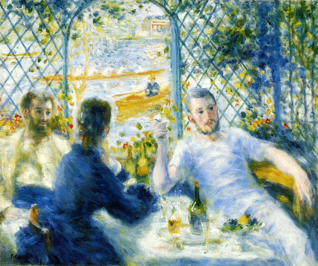 The Rowers’ Lunch-Renoir – Canvas OR FINE Print Wall Art