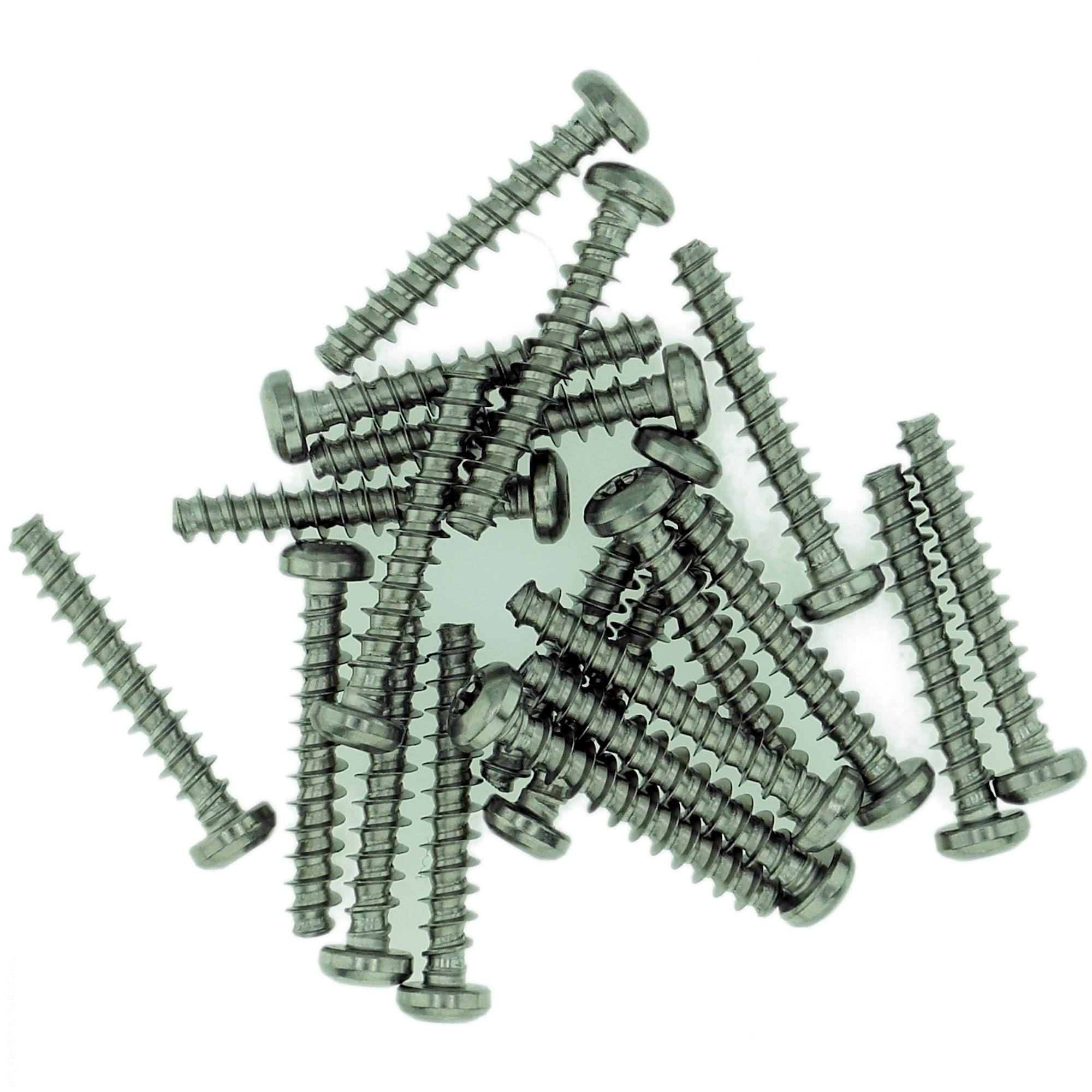 Singularity Supplies D3.5 (3.5Mm X 20Mm) Tx Pan Screws For Plastic - Stainless Steel (A2) (Pack Of 20)